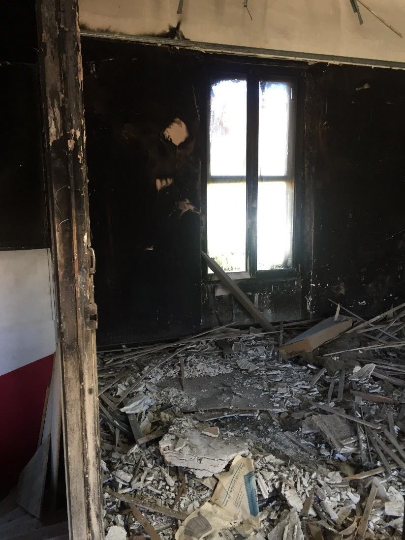 Dommages après un incendie